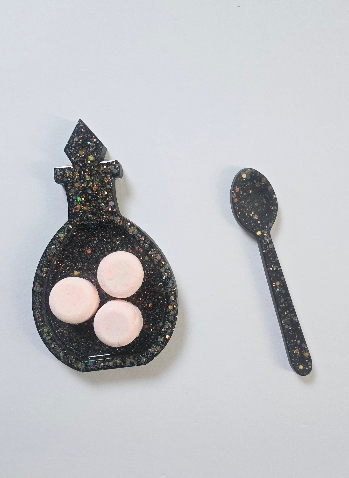 Potion tray and spoon