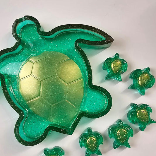 Resin Mommy and Me Turtle