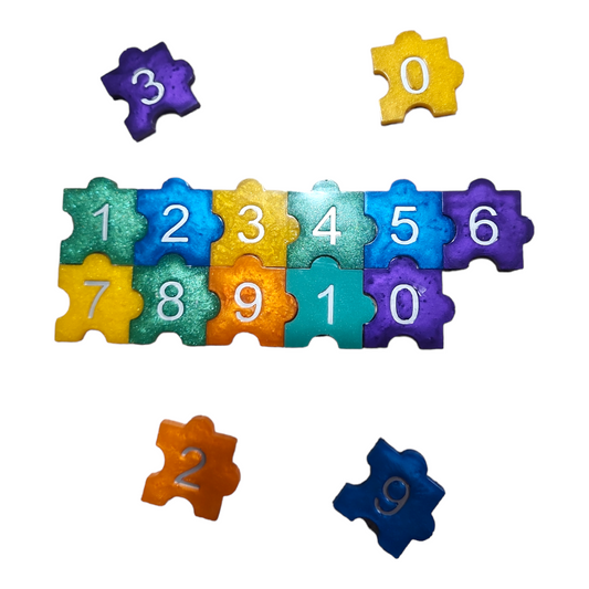 Resin Number Puzzles